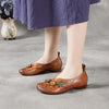 Peyton Floral Shallow Concise Handmade Ladies Shoes