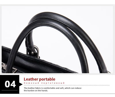 Veda Leather Shoulder Handbag