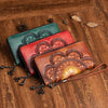 Binah Women's Retro Genuine Leather Vintage Embossed Wallet