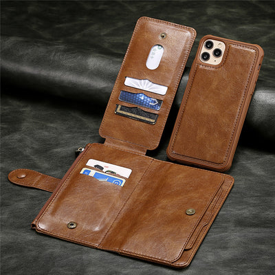 Bristol Luxury Leather Flip Case For iPhone with Wallet