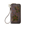 Dumi Women's Retro Genuine Leather Vintage Embossed Wallet
